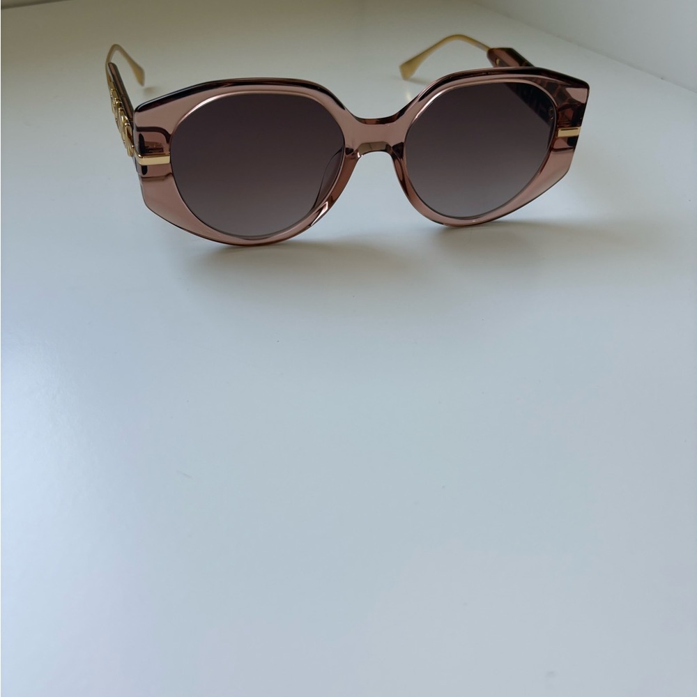 Fendi Gold Sunglasses with Modern Design